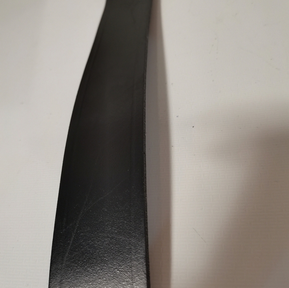 Task Force Mens Black   Leather Buckle Closure Belts Size 32 - Picture 5 of 5